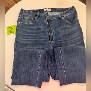 Risen Denim Jeans Crossover Button 3XL